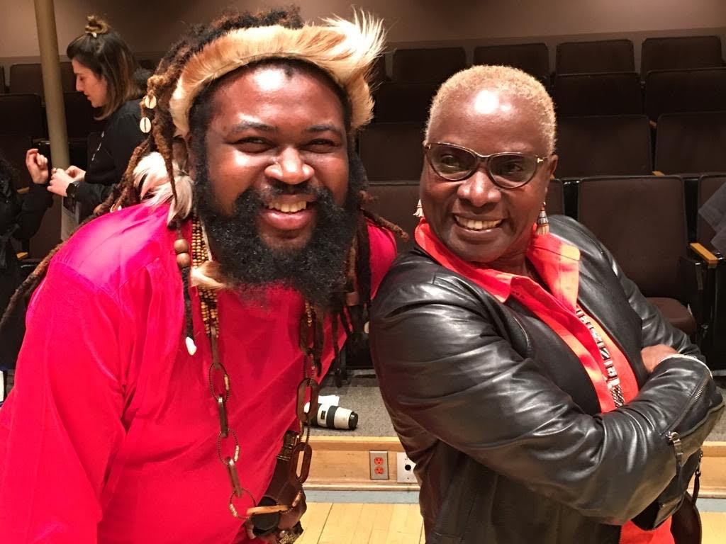 Onyeka Nwelue with Angelique Kidjo